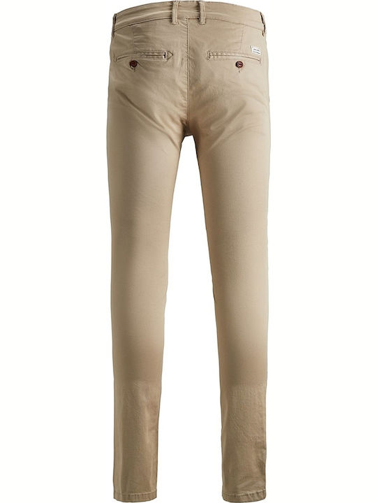 Trousers Chino in Skinny Fit White Pepper