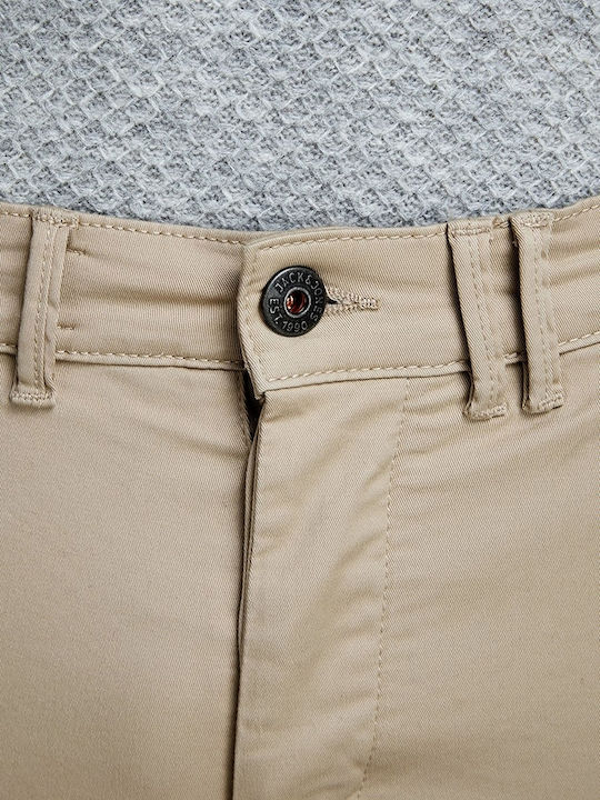 Trousers Chino in Skinny Fit White Pepper