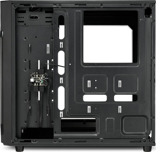 Sharkoon VG6-W RGB Gaming Midi Tower Κουτί Υπολογιστή με Πλαϊνό Παράθυρο Μαύρο