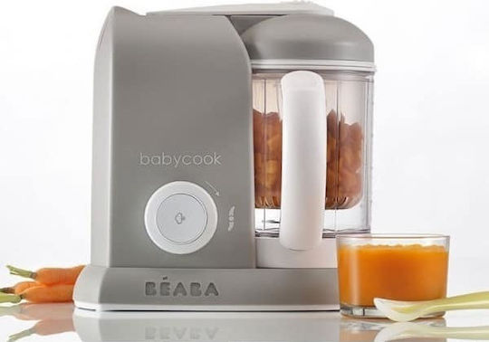 Beaba Babycook Solo Baby Food Steamer with Blender 1.1lt Grey