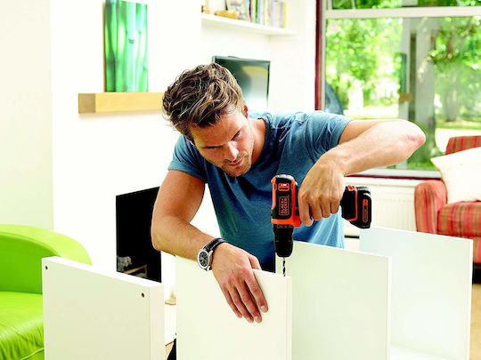 Black & Decker BDCDD12KB Δραπανοκατσάβιδο Μπαταρίας 10.8V 2x1.5Ah