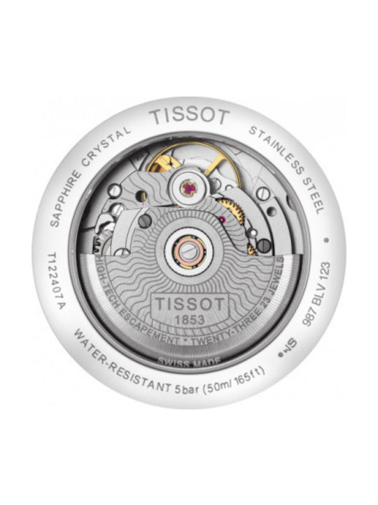 Tissot Carson Men's Watch 40mm Automatic with Silver Metal Bracelet