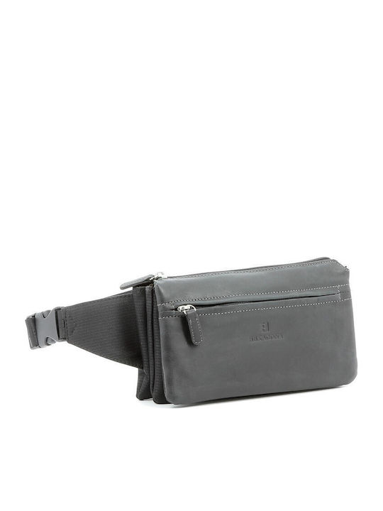 Leather Waist Bag Black