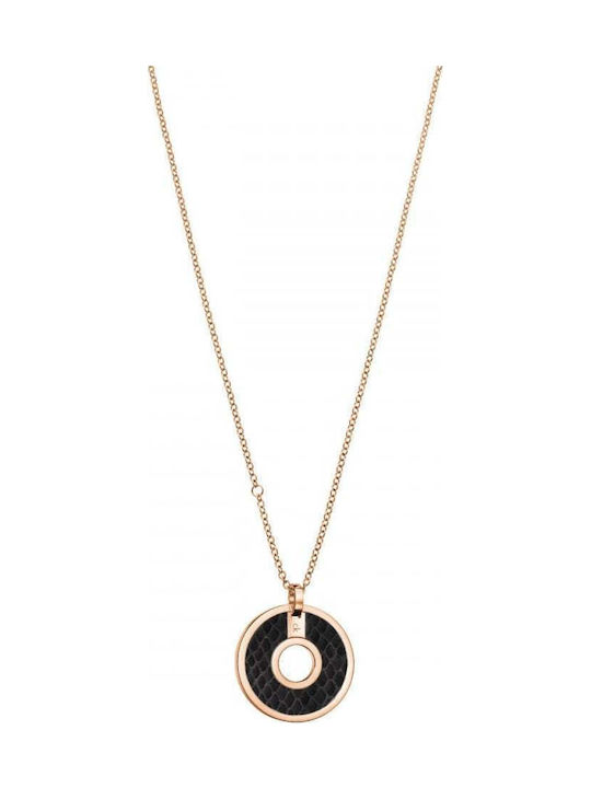 Calvin Klein Necklace Geometric from Pink Gold Plated Steel