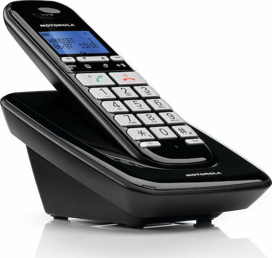 Motorola S3001 Ασύρματο Τηλέφωνο με Ελληνικό Μενού Μαύρο