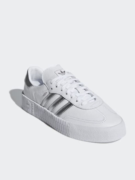 Adidas Sambarose Femei Sneakers Cloud White / Silver Metallic / Core Black