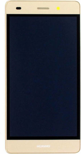 Huawei Οθόνη mit Touch-Mechanismus und Rahmen für Huawei P8 Lite (Gold)