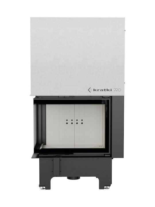 Kratki VNL 700 480 Wood Fireplace Insert with Left Corner Window 12kW