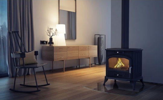 Kratki Koza K6/130 Μεταλλική Ξυλόσομπα 8kW Μαύρη