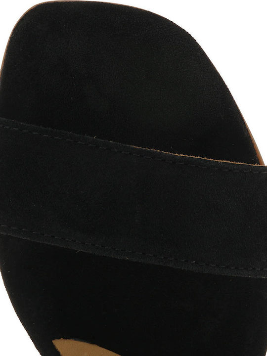 Suede Sandalen Schwarz