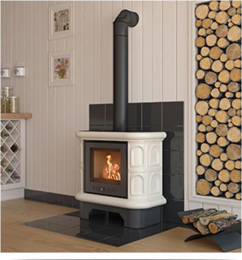 Kratki WK440 Κεραμική Ξυλόσομπα 6.5kW Μπεζ