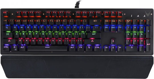 Omega Varr Gaming Μηχανικό Πληκτρολόγιο με Jixian Blue διακόπτες και RGB φωτισμό (Αγγλικό US)