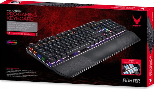 Omega Varr Gaming Μηχανικό Πληκτρολόγιο με Jixian Blue διακόπτες και RGB φωτισμό (Αγγλικό US)