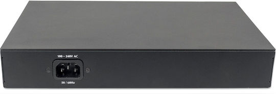 Intellinet 561167 Managed L2 PoE+ Switch με 8 Θύρες Gigabit (1Gbps) Ethernet και 2 SFP Θύρες