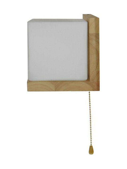 GloboStar Moderne Wandleuchte mit E27 Lampenbirnensockel Weiß 30x15x15cm
