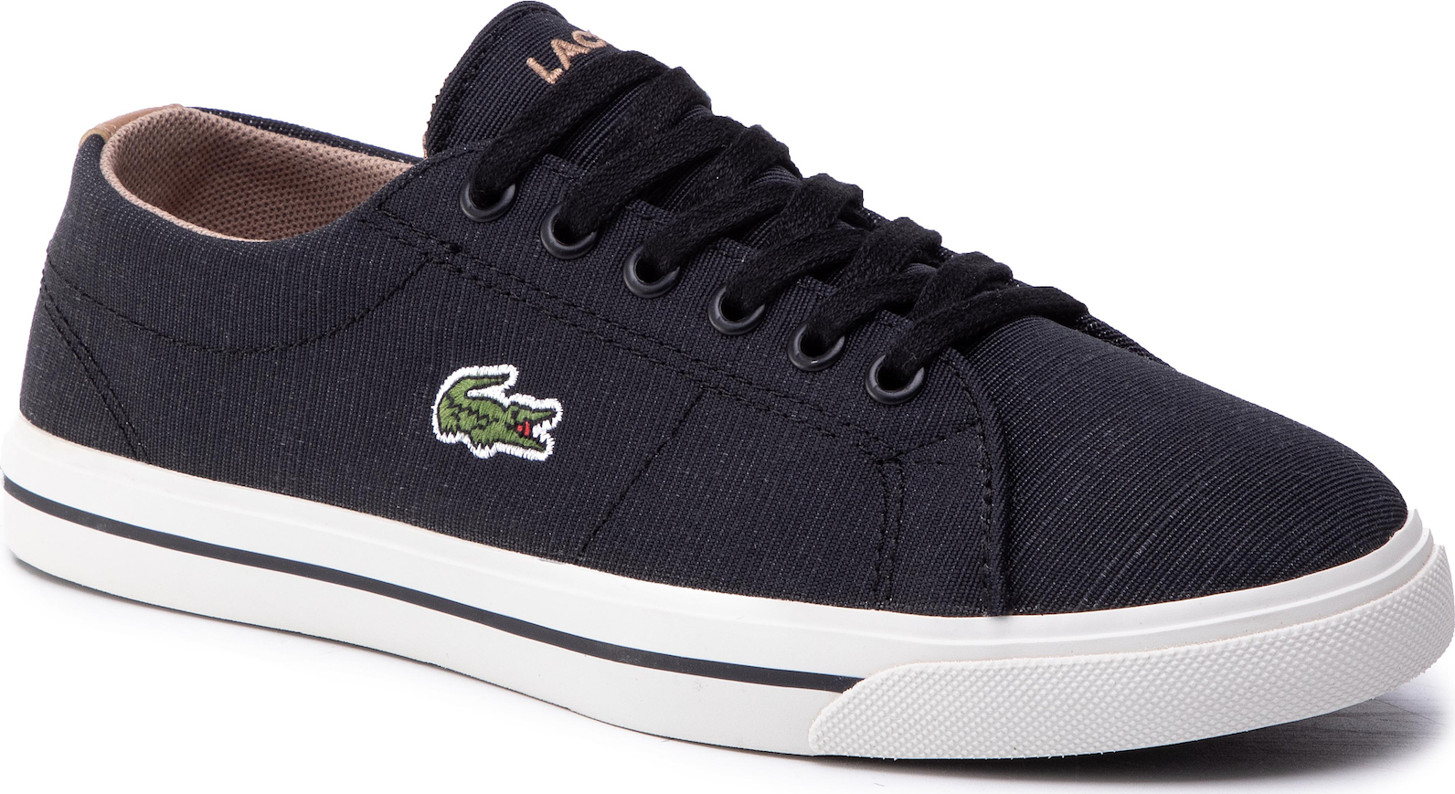 lacoste riberac leather trainers