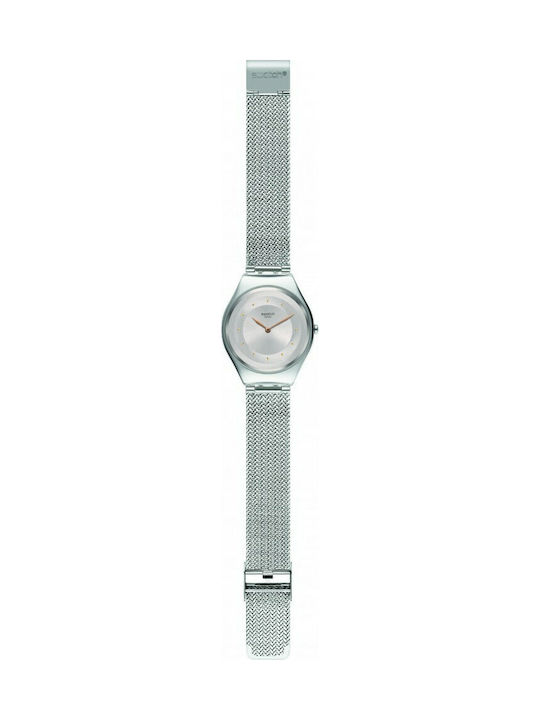 Swatch Skinsand Watch with Silver Metal Bracelet