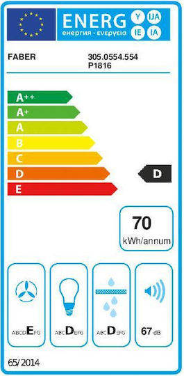 Faber Inca Smart LG A70 Absaugmechanismus 70cm Inox