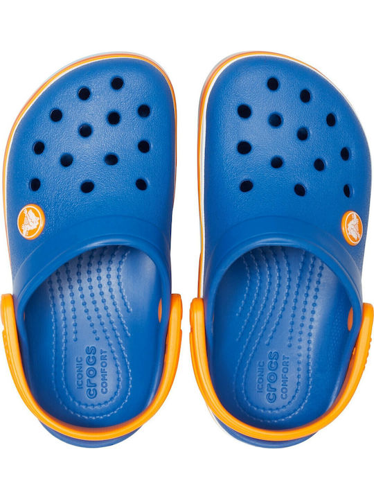 Crocband Wavy Band Παιδικά Ανατομικά Σαμπό Θαλάσσης Μπλε