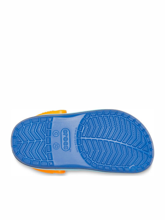 Crocband Wavy Band Παιδικά Ανατομικά Σαμπό Θαλάσσης Μπλε