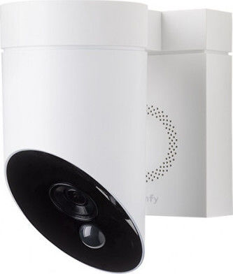 Somfy Outdoor Camera White CCTV Überwachungskamera Full HD 1080p Wasserdicht mit Zwei-Wege-Kommunikation