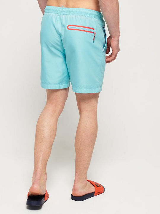 Water Polo Men's Swimwear Shorts Light Blue with Patterns