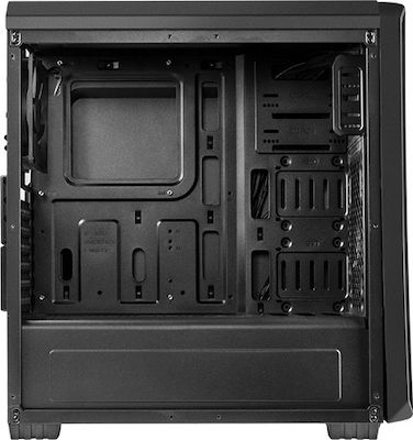 Natec Titan 660 Plus Gaming Midi Tower Κουτί Υπολογιστή με Πλαϊνό Παράθυρο Μαύρο