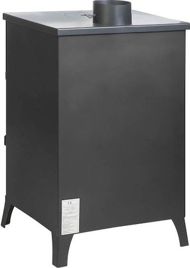 Gekas Metal MG 500 Stahl Holzofen mit Ofen 22kW Schwarz