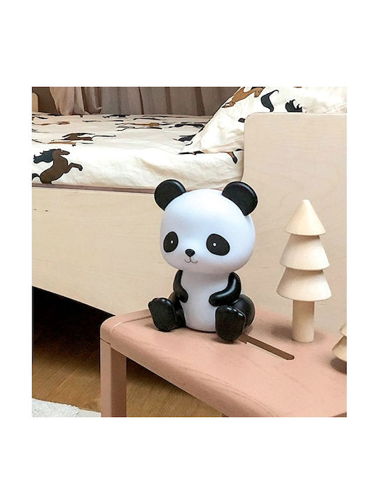 A Little Lovely Company Led Kids Decorative Lamp Panda White 12x13x13εκ.