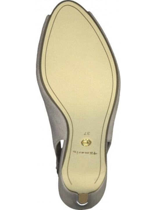Gray Medium Heels Antelope