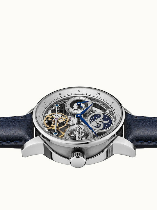 Ingersoll The Jazz Men's Watch 42mm Automatic with Blue Leather Strap