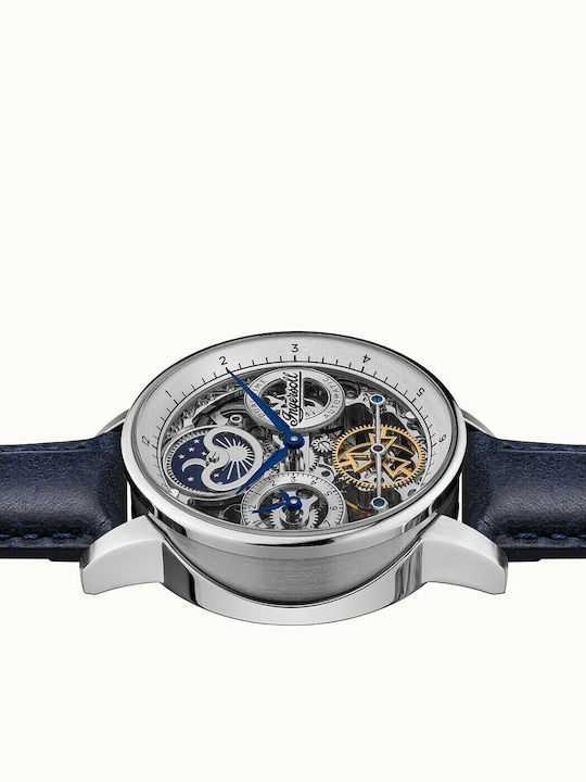 Ingersoll The Jazz Men's Watch 42mm Automatic with Blue Leather Strap