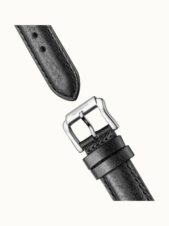Ingersoll The Jazz Ανδρικό Ρολόι 42mm Αυτόματο με Μαύρο Δερμάτινο Λουράκι