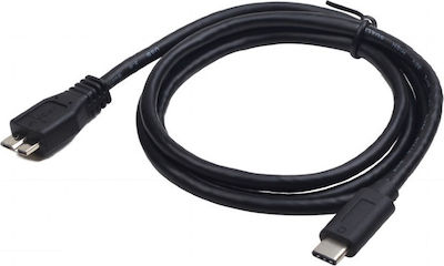 Gembird Regular USB 3.1 Cable USB-C male - micro USB-B male Μαύρο 1m (CCP-USB3-MBMCM-1M)
