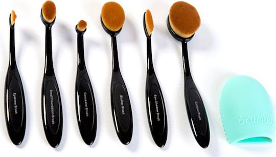London Pride Cosmetics Make-up Pinsel Set für Stiftung aus Synthetische Borste 6 Stück