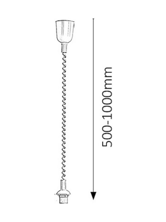 Rabalux Rolly Pendant Light Suspension for Socket E27 White