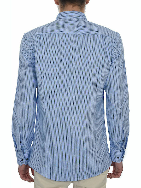 Hugo Boss Elisha Men's Shirt Long Sleeve Cotton Blue 50384543-459