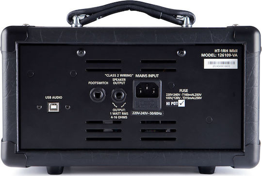 Blackstar HT-1RH MKII Mini Head Λαμπάτη Κεφαλή Ηλεκτρικής Κιθάρας 1W Μαύρη