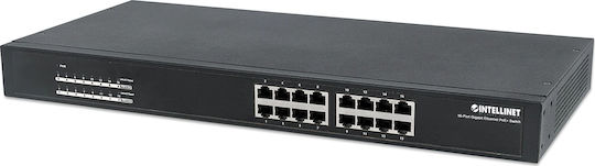 Intellinet Unmanaged L2 PoE+ Switch με 16 Θύρες Gigabit (1Gbps) Ethernet