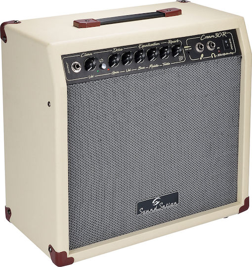 Soundsation Cream-30R Combo Amplifier for Electric Guitar 1 x 10" 30W White