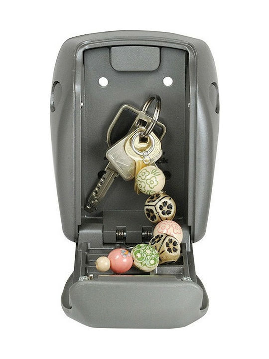 Master Lock Wall-Mounted Combination Key Holder Metallic With Combination Dial 13.2x4.3x10.5cm