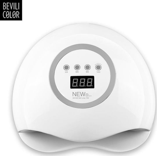 Bevili New 5 Plus Nail Polish Curing Lamp UV / LED 72W Gold