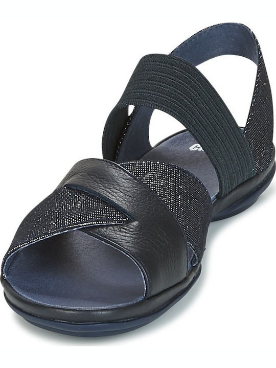 Right Nina Δερμάτινα Γυναικεία Σανδάλια Navy Μπλε