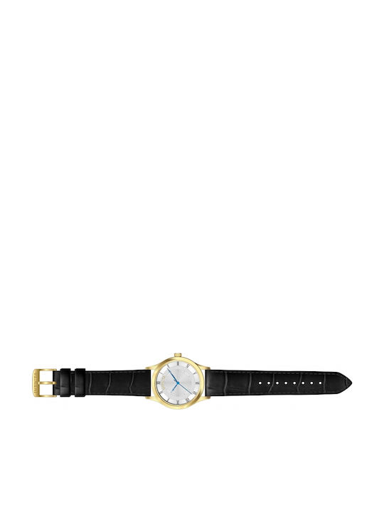 Invicta Vintage Men's Watch 43mm Battery with Black Leather Strap