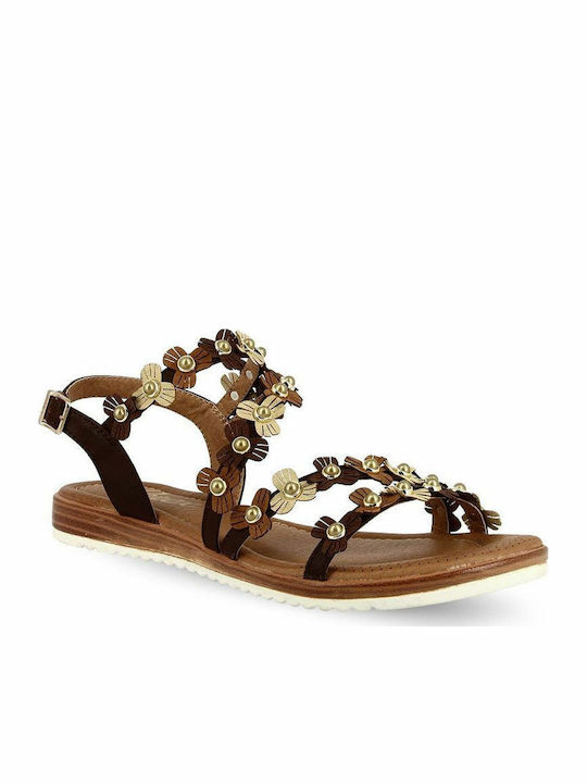 Parex Women's Flat Sandals in Brown Color