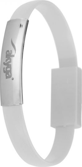 Akyga Converter USB-A male to micro USB male White 1pcs AK-AD-34