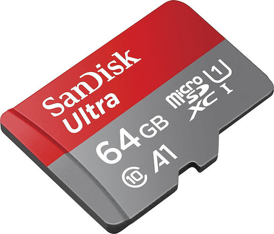 Sandisk Ultra microSDXC 64GB Class 10 U1 A1 UHS-I with Adapter