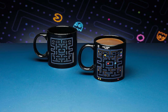 Paladone Pac Man Heat Change Ceramic Black Mug 330ml