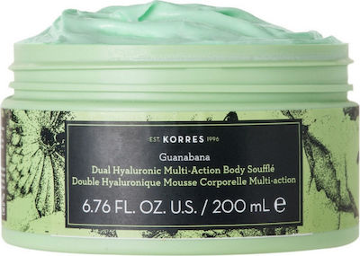 Korres Double Hualuronic Multi Action Guanabana Feuchtigkeitsspendendes Butter Körper mit Hyaluronsäure 200ml