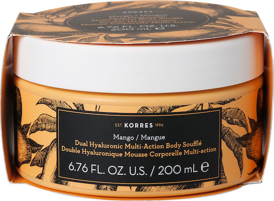 Korres Double Hualuronic Multi Action Mango Moisturizing Butter Body with Hyaluronic Acid for Dry Skin 200ml